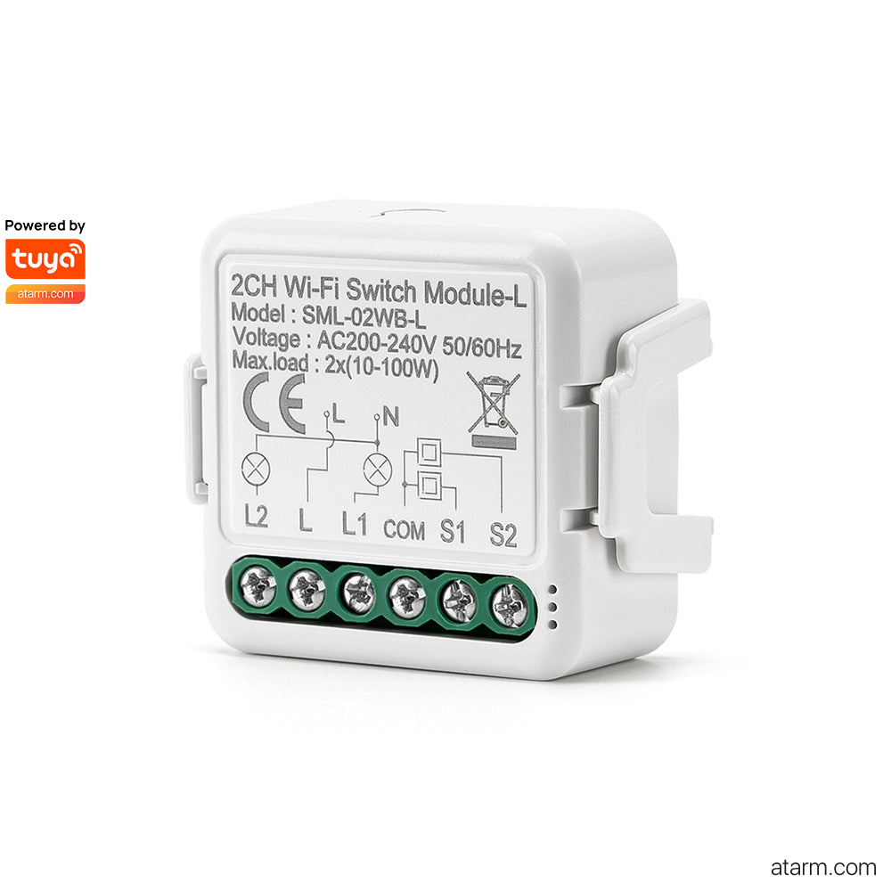 SML-02WB-L 2CH Wi-Fi Lno-neutral Switch Module