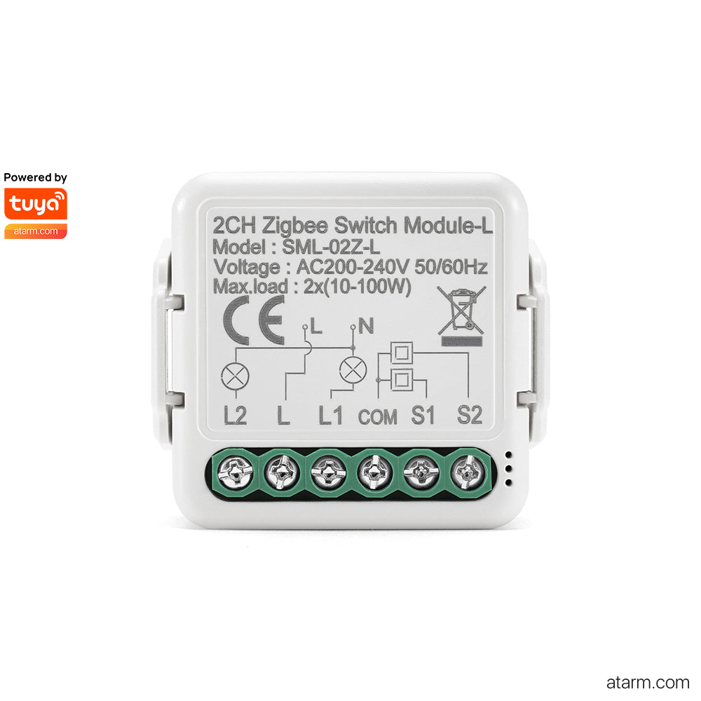 SML-02Z-L 2CH Zigbee Lno-neutral Switch Module