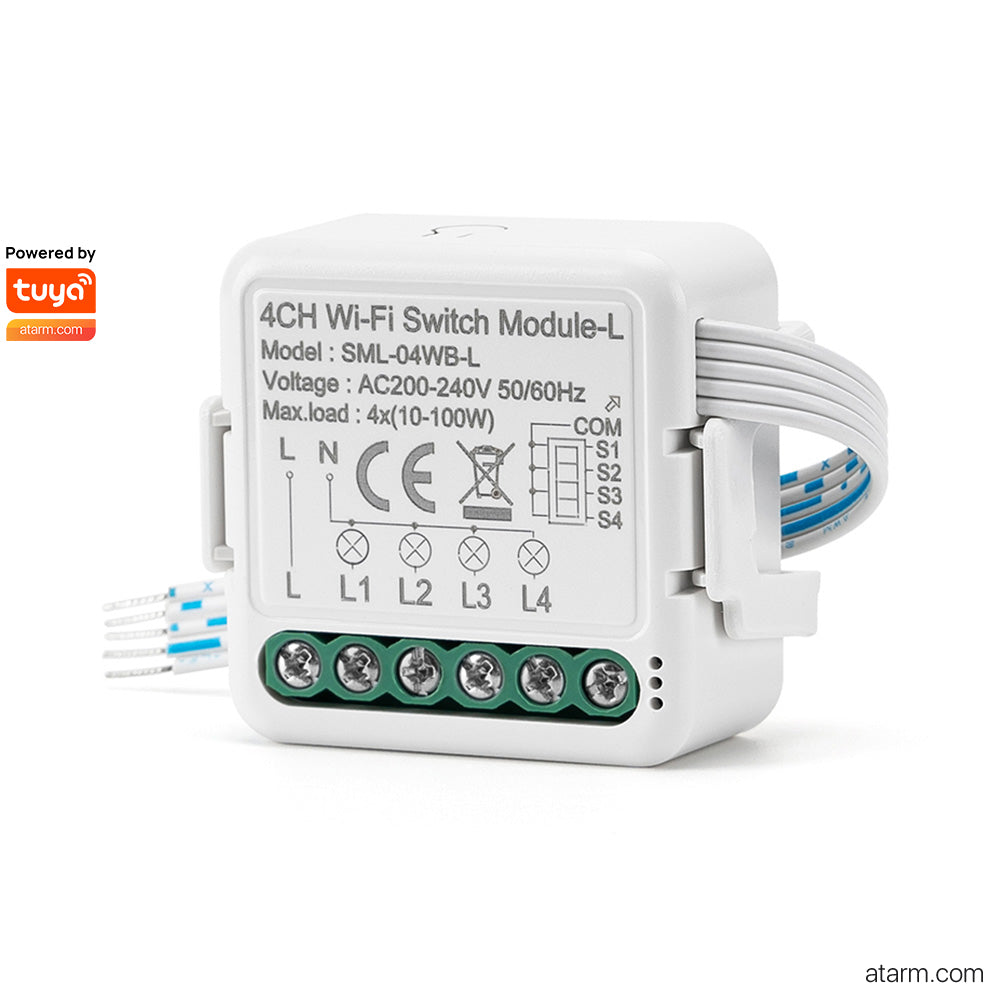 SML-04WB-L 4CH Wi-Fi Lno-neutral Switch Module